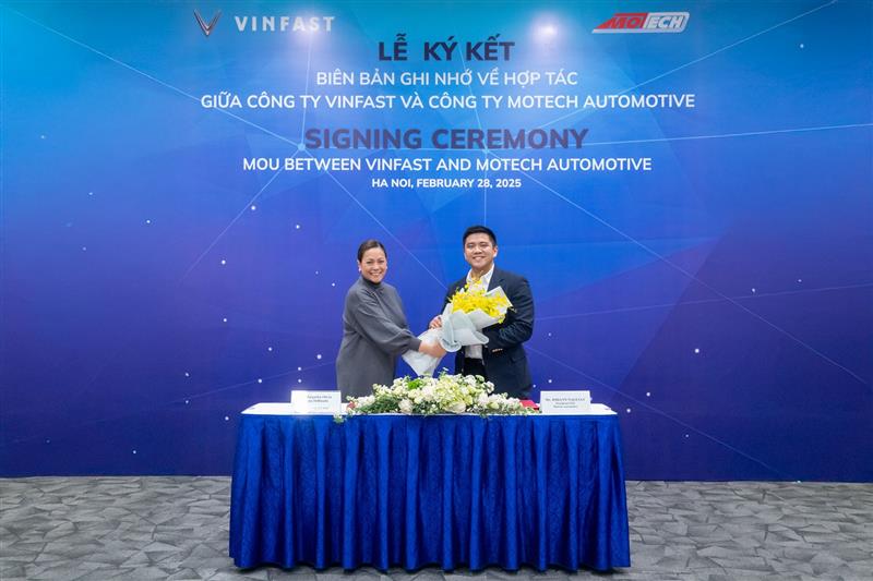 VINFAST KÝ KẾT MOU VỚI MOTECH VỀ VIỆC KHAI THÁC MẠNG LƯỚI XƯỞNG DỊCH VỤ TẠI PHILIPPINES